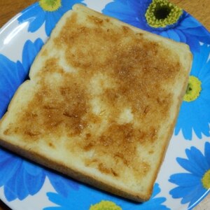 鰹節の佃煮風☆あまじょっぱいトースト